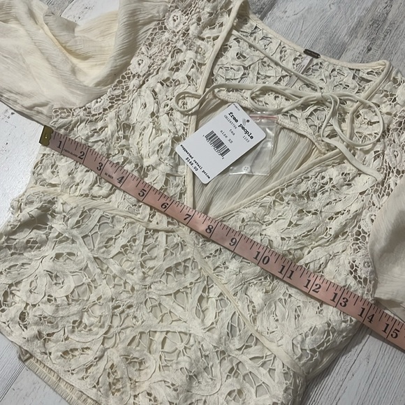 Free People Cream Lace Blouse - Picture 11 of 14